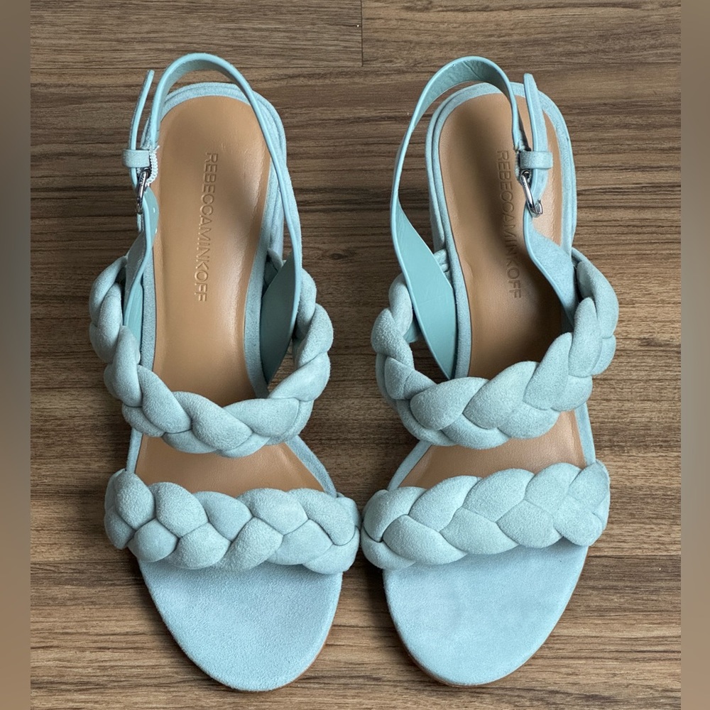 REBECCA MINKOFF Candace Suede Block Heels- Size 8